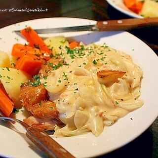 鶏もも肉のミルクグレイビー